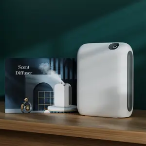 Diffuser aroma tanpa Air pasang dinding, mesin udara aroma pintar dengan bluetooth, teknologi Nebulizing untuk rumah