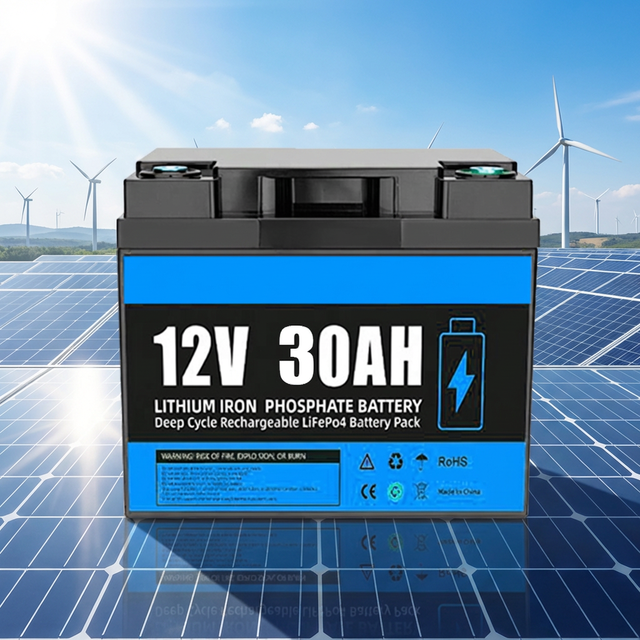 OEM ODM 12V 30Ah 50Ah 100AH LiFePO4 Solar Power Battery Pack BMS 6000 Cycles CE/FCC Certified 5-Year Warranty for Electric