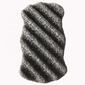100% éponge Konjac naturelle biodégradable grande brosse de nettoyage du visage carré pour bain et visage lumière bambou matériel forme ovale - Product Image 3