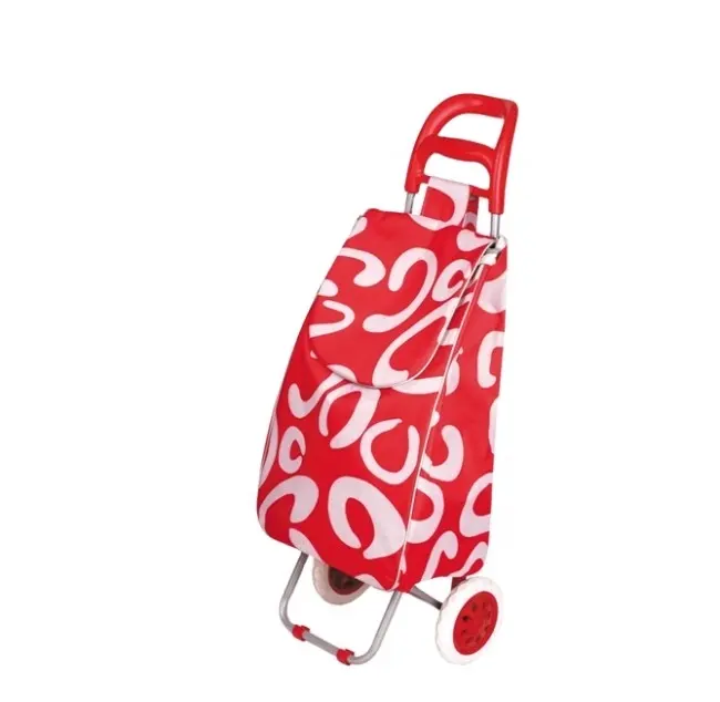 Popular Small MOQ Logo Customized Shopping Cart Trolley