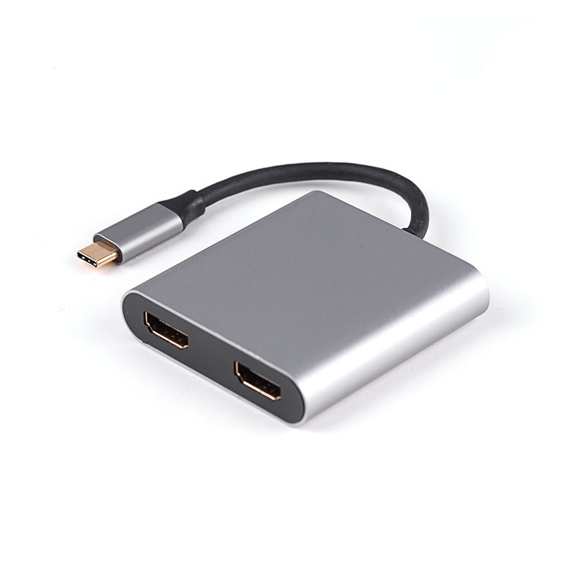 Одновременный дисплей с двумя экранами типа c на 2 * HDMI HD Hdmi 4k + Hdmi 4k