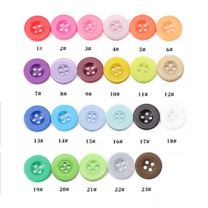 Nút Nhựa Rộng Vành Bốn Mắt Màu Trẻ Em Nút Nhựa Phụ Kiện Quần Áo Nút Bán Buôn - Product Image 4