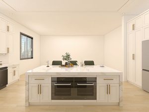 Meuble de cuisine élégant de style shaker, design modulaire simple, personnalisable, en bois massif, granit, meubles de maison, appartement - Product Image 6