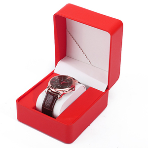 Sang trọng mới đến nhà máy bán buôn Chất lượng cao biểu tượng tùy chỉnh PU da đồng hồ bao bì hộp với Pouch chèn - Product Image 2
