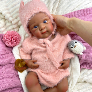 Muñecas Bebé Reborn Prematuras al por Mayor <span class=keywords><strong>de</strong></span> Fábrica, Piel Pintada en 3D, 20 Pulgadas, Cuerpo Suave Bettie, Suministro para Instituciones <span class=keywords><strong>de</strong></span> Educación Temprana - Product Image 3