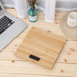 180kg 디지털 욕실 스케일 천연 방수 대나무 플랫폼 OEM 맞춤형 0.1kg 정밀 체중계 - Product Image 6