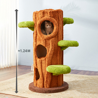 Fabrication de tours d'arbres à chats de haute qualité, peu encombrantes, en sisal durable pour les grands cadres d'escalade multi-chats.