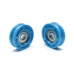 Polea de plástico con ranura en U de 10x50x15,2mm, rodamiento 6200 de acero cromado PA6 PA66, polea de nailon POM, rodillos para puertas y ventanas correderas - Product Image 3