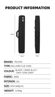 Étui de queue de billard en tissu Oxford classique 2B*4S personnalisé en gros - Léger, durable, robuste et abordable
