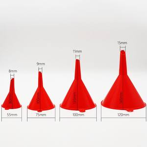 Grupo plástico do funil 4 PC de funis para encher garrafas, uso da cozinha, óleo do carro, gás, frascos, Chef-pequeno, médio, grande - Product Image 4
