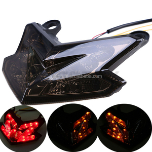 RTS Feu Arrière Moto LED Clignotants Lumières de Frein Arrière Stop Lampe Style Cafe Racer pour <span class=keywords><strong>KAWASAKI</strong></span> <span class=keywords><strong>Z800</strong></span> 2013 2014 - Product Image 5