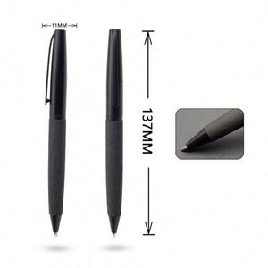 Bolígrafo Metálico Personalizado con Mecanismo de Giro y Empuñadura de PU - Bolígrafo Ejecutivo Promocional Personalizado - Product Image 4