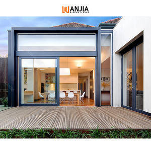 Wanjia ประตูบานเลื่อนอลูมิเนียมกระจกนิรภัยสองชั้นแบบสองชั้นสำหรับวิลล่ากันเสียง - Product Image 2