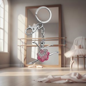 Portachiavi con Ciondolo Ballerina alla Moda e Charm Senza Scatola, Elegante Accessorio Iconico del Danzatore - Product Image 3