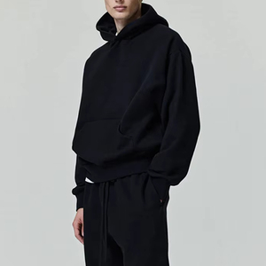 Sweat à capuche avec logo personnalisé, pull en coton épais, sweats streetwear unisexes, sweat à capuche surdimensionné de haute qualité pour hommes - Product Image 2