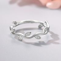 Bague de fiançailles pour femme en argent sterling S925, motif feuille de blé filigranée, micro-pavée de zircone cubique