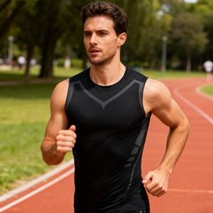 Gym Clothing manufacture <b>Men</b> <b>Muscle</b> bodybuilding Fitted tee Fitness Workout Sport <b>T</b>-<b>shirt</b> <b>Men's</b> Sleeveless Athletic Tank Top - Product Image 3