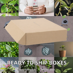 Ready to Ship 10x10x2inch Corrugated Board Folders with Recycled Materials Embossed Design for <b>Socks</b> and <b>Fur</b> - Product Image 2