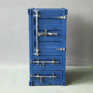 Mesita de Noche de Hierro Estilo Industrial Personalizable <span class=keywords><strong>2022</strong></span>, Caja de Almacenamiento Creativa Vintage y Decorativa para Sala de Estar o Bar - Product Image 3