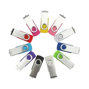 Clé USB pivotante, logo personnalisé, 2.0, 3.0, 128MB, 1GB, 2GB, 4GB, 8GB, 16GB, 32GB, 64GB, 128GB