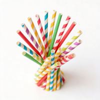 Pailles à boba jetables en papier recyclable emballées individuellement pour milkshake et bubble tea, marque HTX, couleur violette