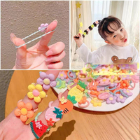Lot de 20 élastiques à cheveux pour bébés filles, accessoires capillaires à haute élasticité, motifs animaux et fruits, pour enfants - Cadeau doux et abordable