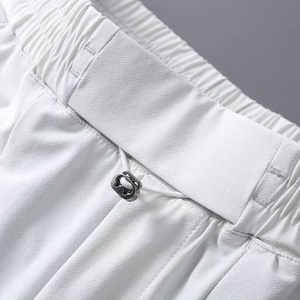 Nuovi Pantaloncini da <span class=keywords><strong>Uomo</strong></span> Personalizzabili con Logo, <span class=keywords><strong>Bianchi</strong></span>, ad Asciugatura Rapida, Casual, Sportivi, con Elastico in Vita e Cordoncino, Traspiranti - Product Image 4