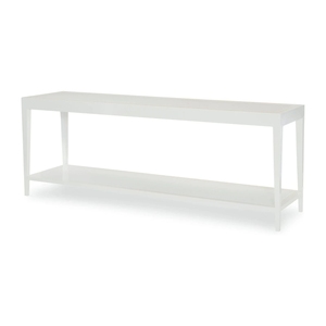 Tavolo Console Decorativo di Alta Qualità <span class=keywords><strong>in</strong></span> Alluminio Verniciato Bianco con Piano <span class=keywords><strong>in</strong></span> <span class=keywords><strong>Vetro</strong></span> Temperato per Soggiorno - Product Image 1