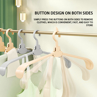 Cintre de voyage pliable instantané, flexible, à épaules larges, en plastique moulé par injection, porte-vêtements antidérapant sans trace pour armoire