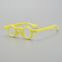 Vente en gros de montures de lunettes rondes de haute qualité, monture de lunettes décorative, fluorescente, myopie unisexe, anti-lumière bleue