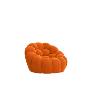 Divano a bolle in stile nordico minimalista di design Rochburg completamente assemblato per il calcio compresso presenta il soggiorno singolo disponibile - Product Image 1