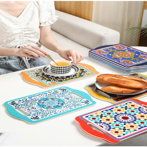 En gros Syh1200 Grand format, dessous de plat en céramique absorbant pour pizza, sous-verres personnalisés avec impression sur mesure, et tapis de protection pour plats chauds - Product Image 3