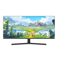 Écran d'ordinateur 34 pouces, écran incurvé, moniteur 4K, moniteur large pour jeux sur PC, anti-lumière bleue pour le jeu