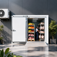 Contenedor Refrigerado Móvil de 20 pies Aprobado, con Sistema Copeland Silencioso, Ahorro de Energía y Control Automático para Pescado y Carne