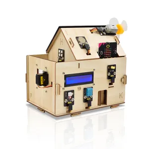 Keyes tudio Microbit Smart Home Starter Kit Automatisierung Holzhaus DIY Projekt Kinder programm Solar Energy Panel Starter Kit