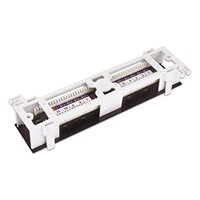 Panel de Conexiones de Red Cat6 de 12 Puertos UTP de 10 Pulgadas 1U, Bloque de Conexiones Ethernet de Cobre de 15 Pulgadas con Revestimiento Dorado, Certificado CE para Cat6/Cat5e/Cat5