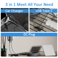 Mini câble d'alimentation CC Starlink 3 en 1 avec chargeur de voiture 1/2/3/5/10M et câble d'extension d'alimentation de charge CC USB C avec gaine en PVC