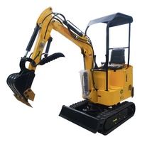 Prix d'usine CE Crawler Ditch Dig Tunnel Creuser Machines Attachements Tondeuses à fléaux Les plus petites pelleteuses 1 tonne 2 tonnes Excavatrices Mini
