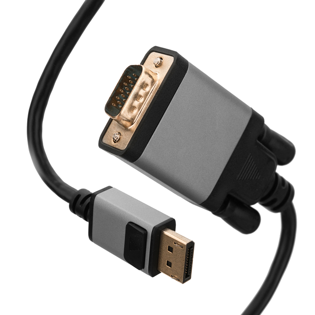 Aluminum Dp to Vga Cable Male to Male Full hd 1080p for Home Theater