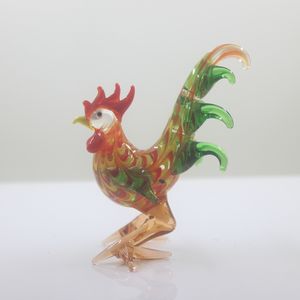 El yapımı Lampwork Murano horoz heykelcik çeşitli renkler fabrika doğrudan sıcak satış cam el sanatları - Product Image 2
