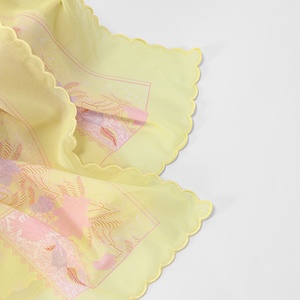 Nouvelle Écharpe Longue en Mousseline Imprimée et Brodé de Dentelle <span class=keywords><strong>SHEIN</strong></span> Certifiée OEKO-TEX, <span class=keywords><strong>Foulard</strong></span> Polyvalent et Doux pour Femmes Malaisiennes - Product Image 6