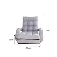 Canapé-lit japonais moderne en forme de L, pliable, en tissu tatami, coussin de sol, fauteuil sans pieds pour baie vitrée, meubles