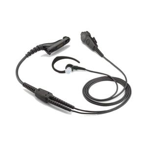 Kit de Auricular con Micrófono OEM Motorola PMLN6127 Impres Negro de 2 Cables para APX2000 XPR7350 XPR7550 DP4400 - Product Image 1