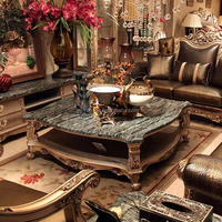 Canapé antique américain en bois sculpté, avec revêtement noir et détails en feuille d'argent, en cuir noir