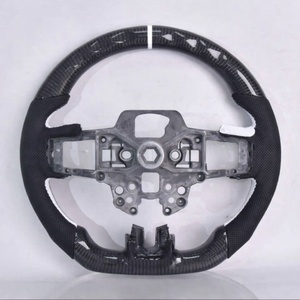 Volant de course en fibre de carbone et cuir perforé adapté aux Ford Mustang EcoBoost/GT500 GT350 2015-2023 - Product Image 3