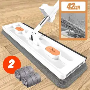 42cm yeni tip yıkama-ücretsiz paspas kalınlaşmış kuru-ıslak çift amaçlı dönebilir tembel paspas ev emici paspas