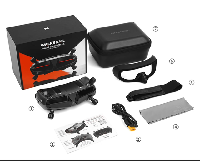 Avatar HD 1080P FPV Goggles-5.7GHz >4km Range Drone Accessories