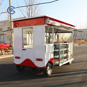 Carrito de Comida Multifuncional Eléctrico de Cuatro Ruedas, Puesto de Venta Ambulante para Bollos al Vapor, Comida Rápida, Bebidas Frías, Té con Leche - Product Image 3