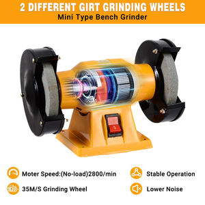 JULANTE MQD3213 Smerigliatrice <span class=keywords><strong>da</strong></span> <span class=keywords><strong>Banco</strong></span> Mini Industriale 250W 220V Monofase per Metallo - Product Image 2