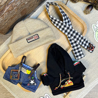 Jouet de dessin animé de tenue de poupée de Style de luxe 17cm pour vêtements d'habillage Labubu avec accessoires de jupe